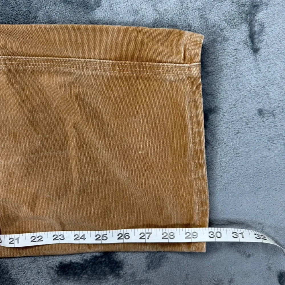 Carhartt‎ USA Union Made Double Knee Pants Fade Distress Brown Canvas Mens 40x30